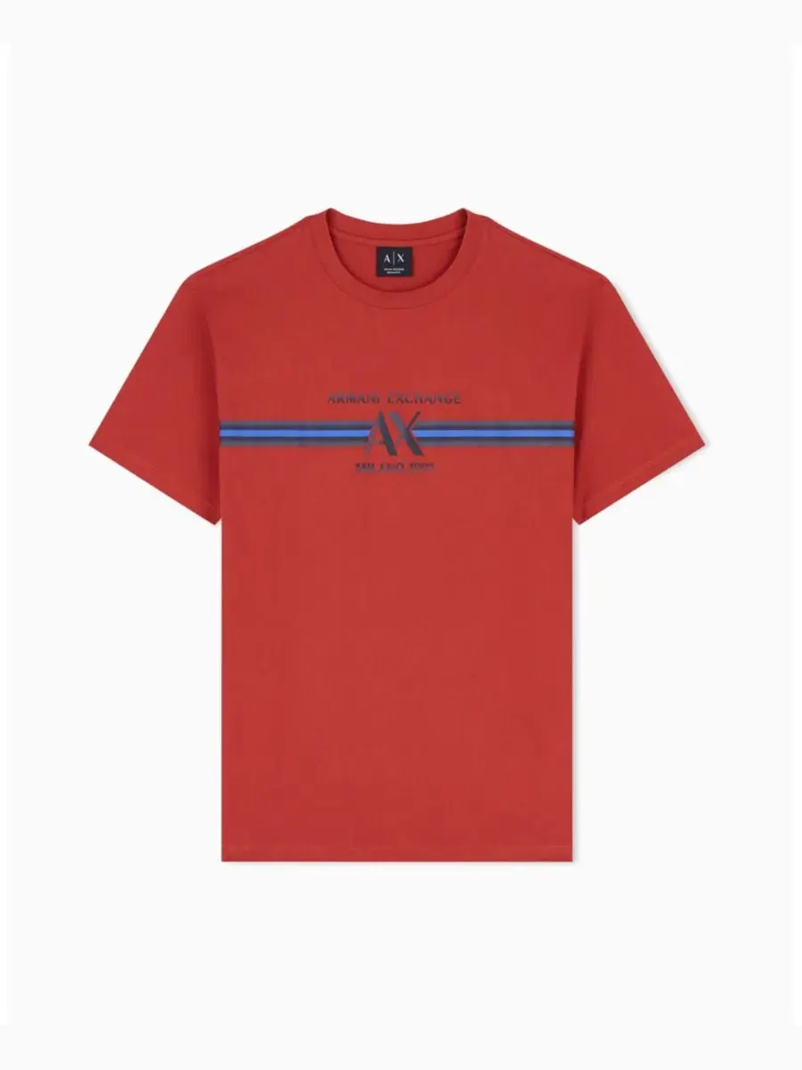 Футболка с полоской A|X Armani Exchange — изображение 1 из 7, босса-нова