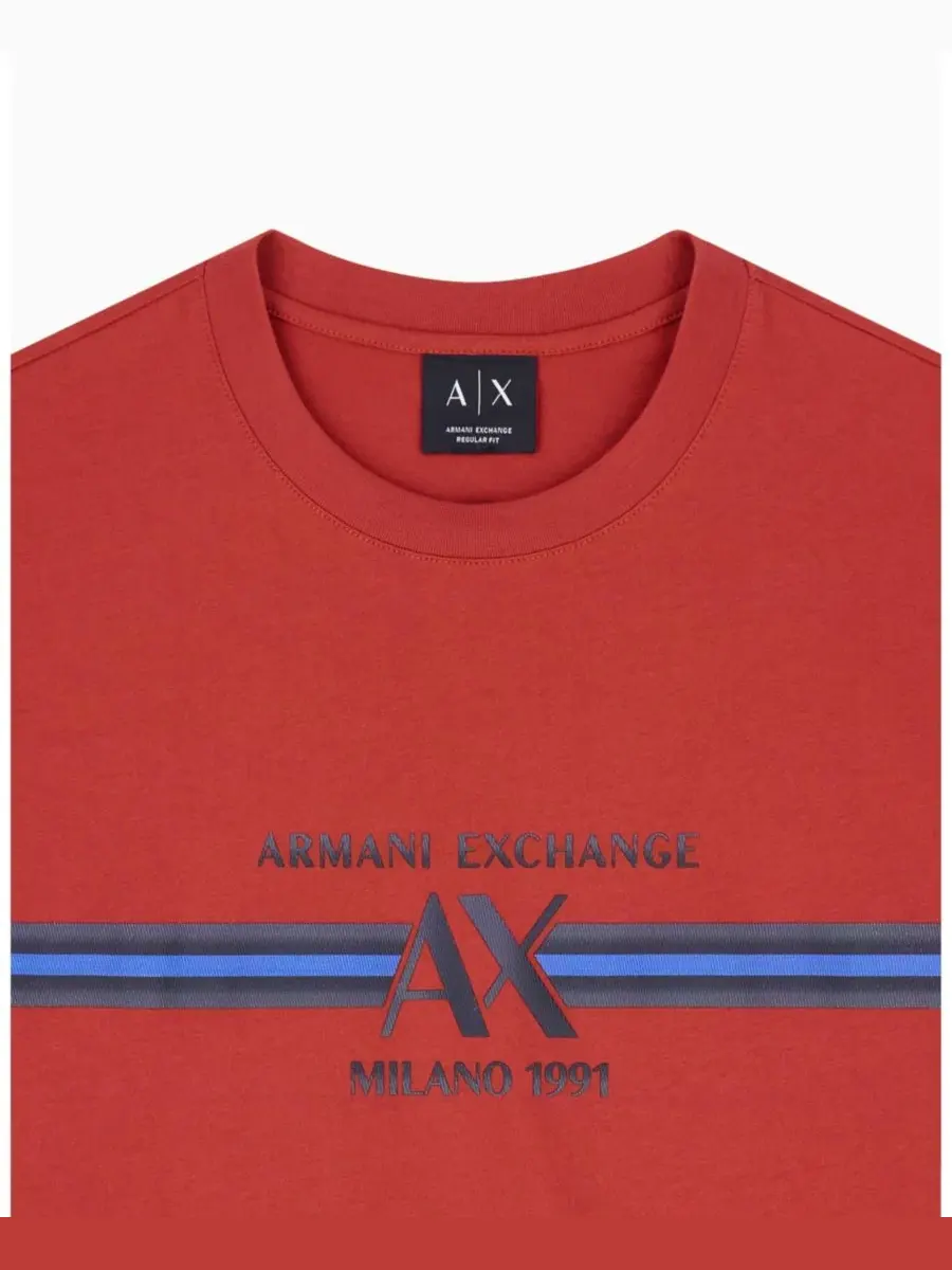 Футболка с полоской A|X Armani Exchange — изображение 4 из 7, босса-нова
