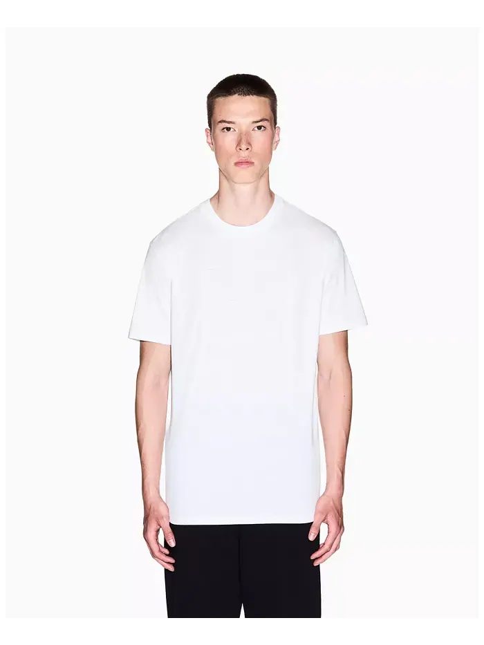 Мужская футболка с тональным принтом в виде сетки A|X Armani Exchange — изображение 1 из 5, бежевый/бежевый