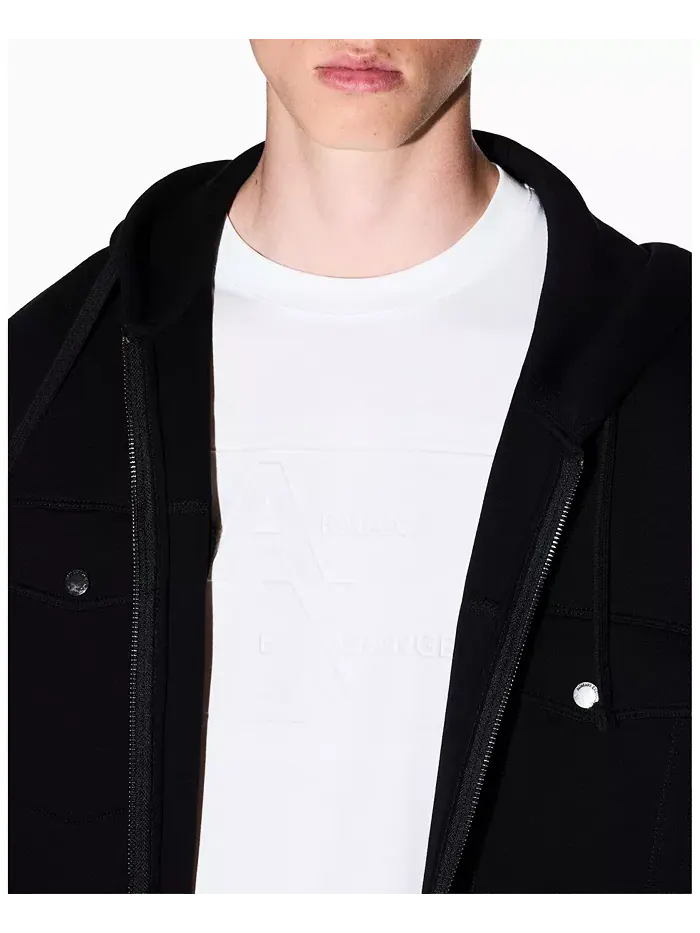 Мужская футболка с тональным принтом в виде сетки A|X Armani Exchange — изображение 4 из 5, бежевый/бежевый
