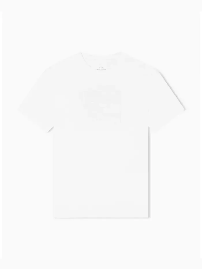 Мужская футболка с тональным принтом в виде сетки A|X Armani Exchange — изображение 5 из 5, бежевый/бежевый