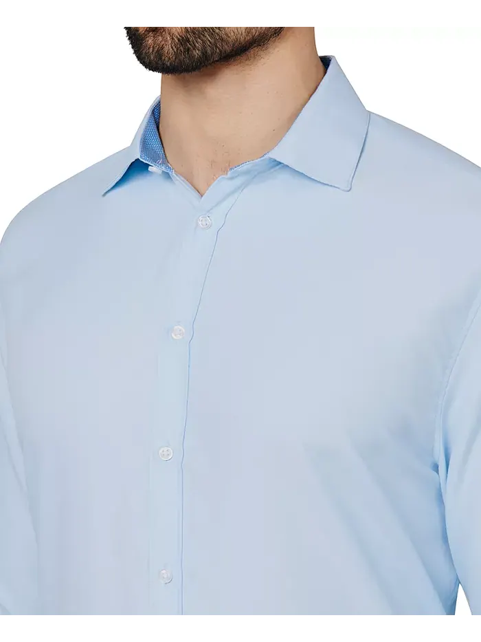 Мужская классическая рубашка Regular Fit из немнущейся ткани для повседневной носки Calabrum — изображение 4 из 6