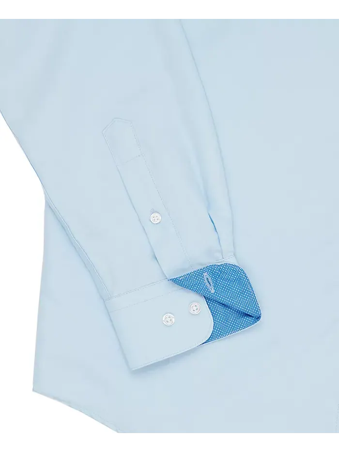 Мужская классическая рубашка Regular Fit из немнущейся ткани для повседневной носки Calabrum — изображение 5 из 6