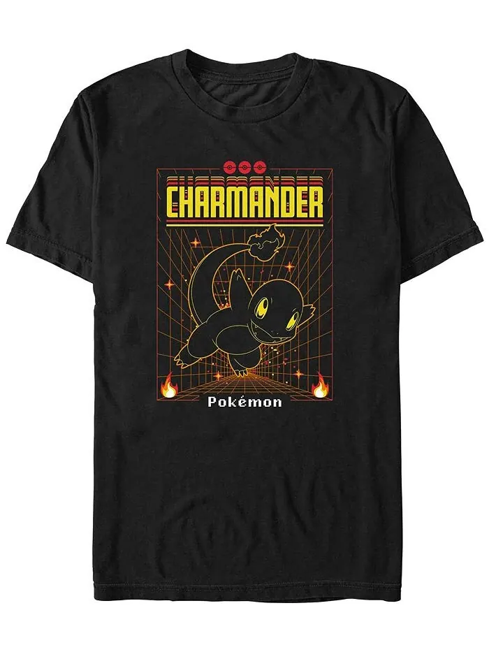 Мужская футболка Charmander Grid с коротким рукавом Fifth Sun — изображение 1 из 1, черный