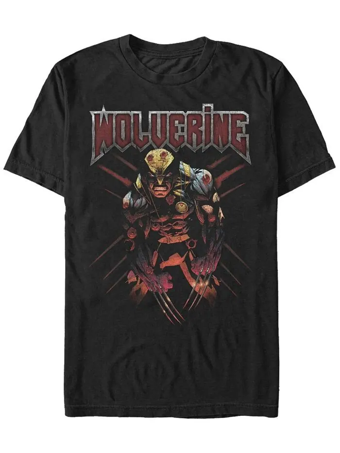 Мужская футболка Marvel X-Men Wolverine — изображение 1 из 1, черный