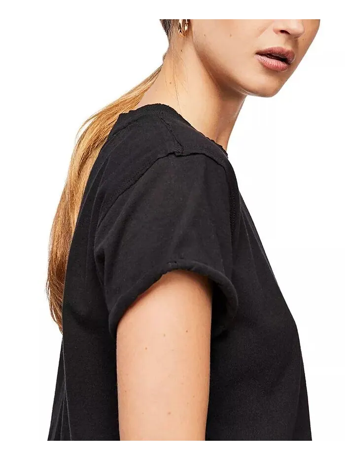 Женская футболка The Perfect из хлопка Free People — изображение 3 из 4, черный