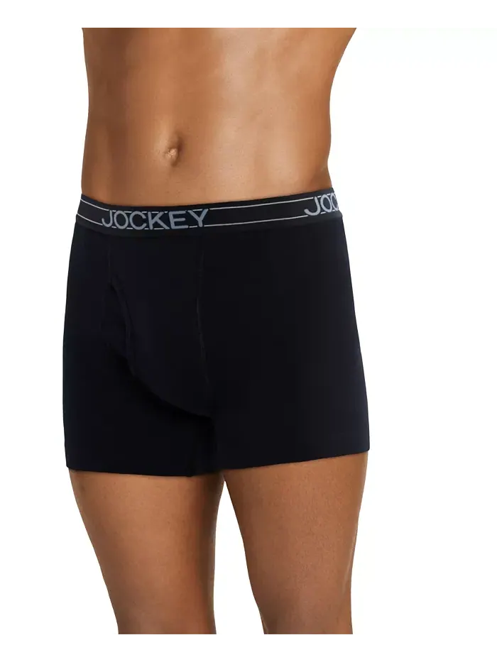 Мужские боксеры Jockey Lightweight Cotton Blend 5", 4 штуки в упаковке — изображение 7 из 7, синий