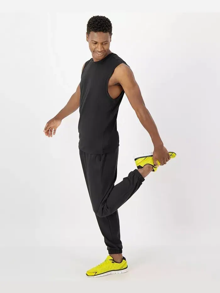 Мужские брюки для бега Moves Performance 29,75 дюйма Hanes — изображение 5 из 9, черный