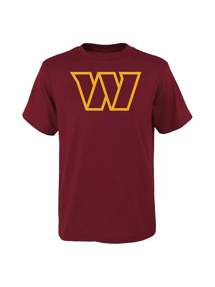 Футболка Big Boys Burgundy с основным логотипом Washington Commanders Outerstuff — изображение 1 из 1