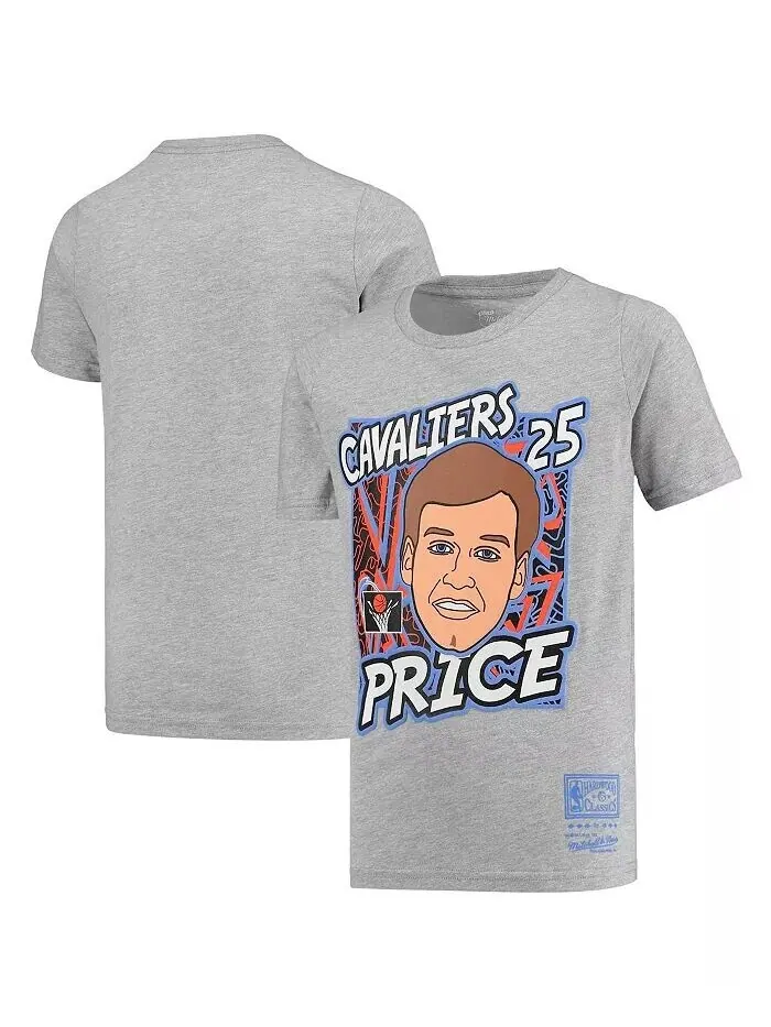 Серая футболка Mark Price для мальчиков и девочек Cleveland Cavaliers Hardwood Classics King Of The — изображение 1 из 3