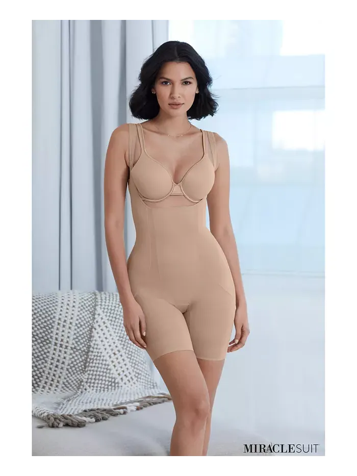 Женские утягивающие шорты Shape Away Wear Your Own Bra Extra Firm Thigh Slimmer 2912 Miraclesuit — изображение 6 из 11