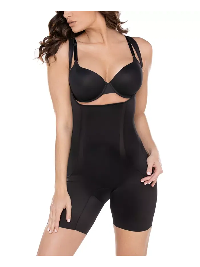 Женские утягивающие шорты Shape Away Wear Your Own Bra Extra Firm Thigh Slimmer 2912 Miraclesuit — изображение 2 из 5, черный