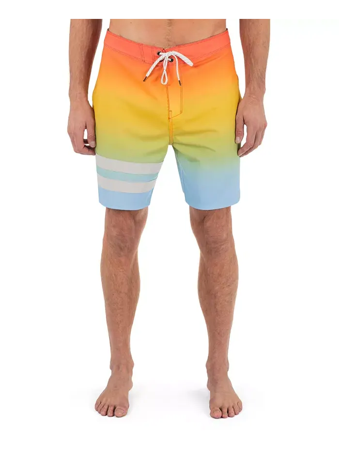 Мужские шорты для плавания Phantom Eco Block Party Boardshorts Hurley — изображение 1 из 6, оранжевый