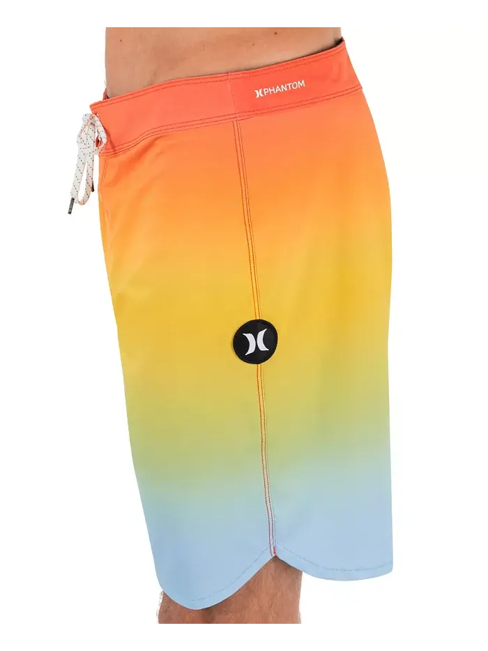 Мужские шорты для плавания Phantom Eco Block Party Boardshorts Hurley — изображение 3 из 6, оранжевый