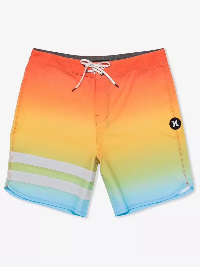 Мужские шорты для плавания Phantom Eco Block Party Boardshorts Hurley — изображение 5 из 6, оранжевый