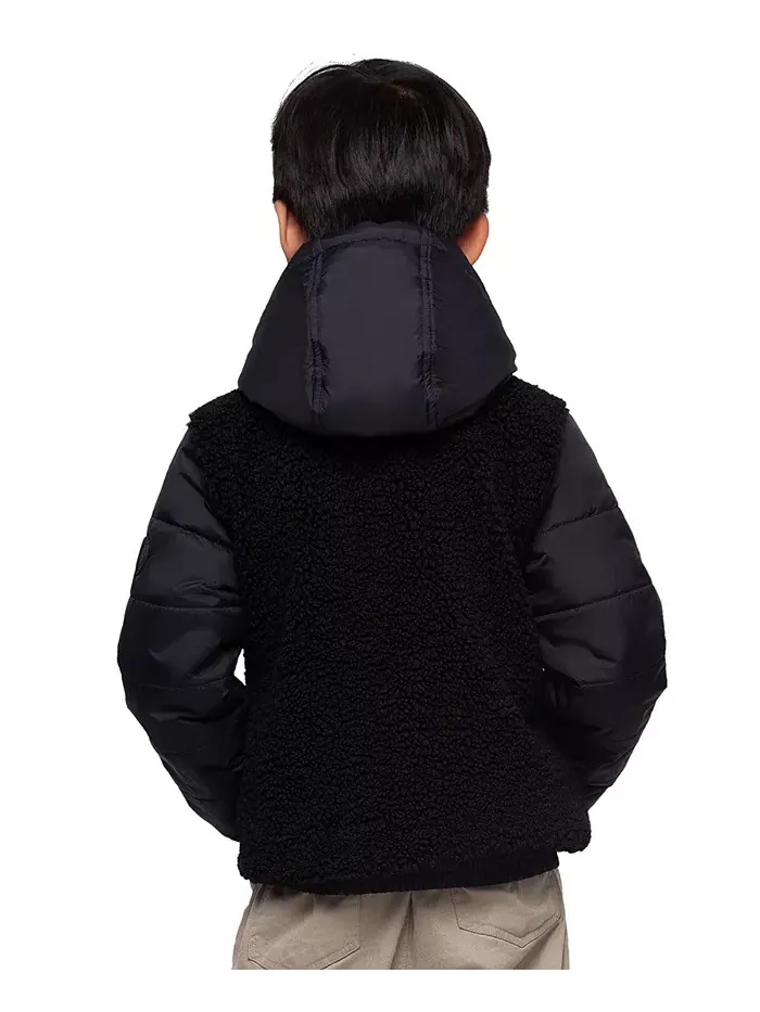 Мальчиковая куртка Sherpa 4-18 Rokka&Rolla — изображение 3 из 9, черный
