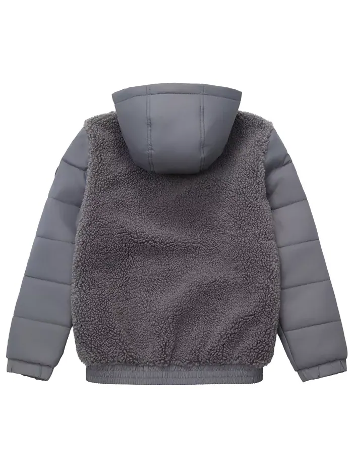 Мальчиковая куртка Sherpa 4-18 Rokka&Rolla — изображение 8 из 11, серый