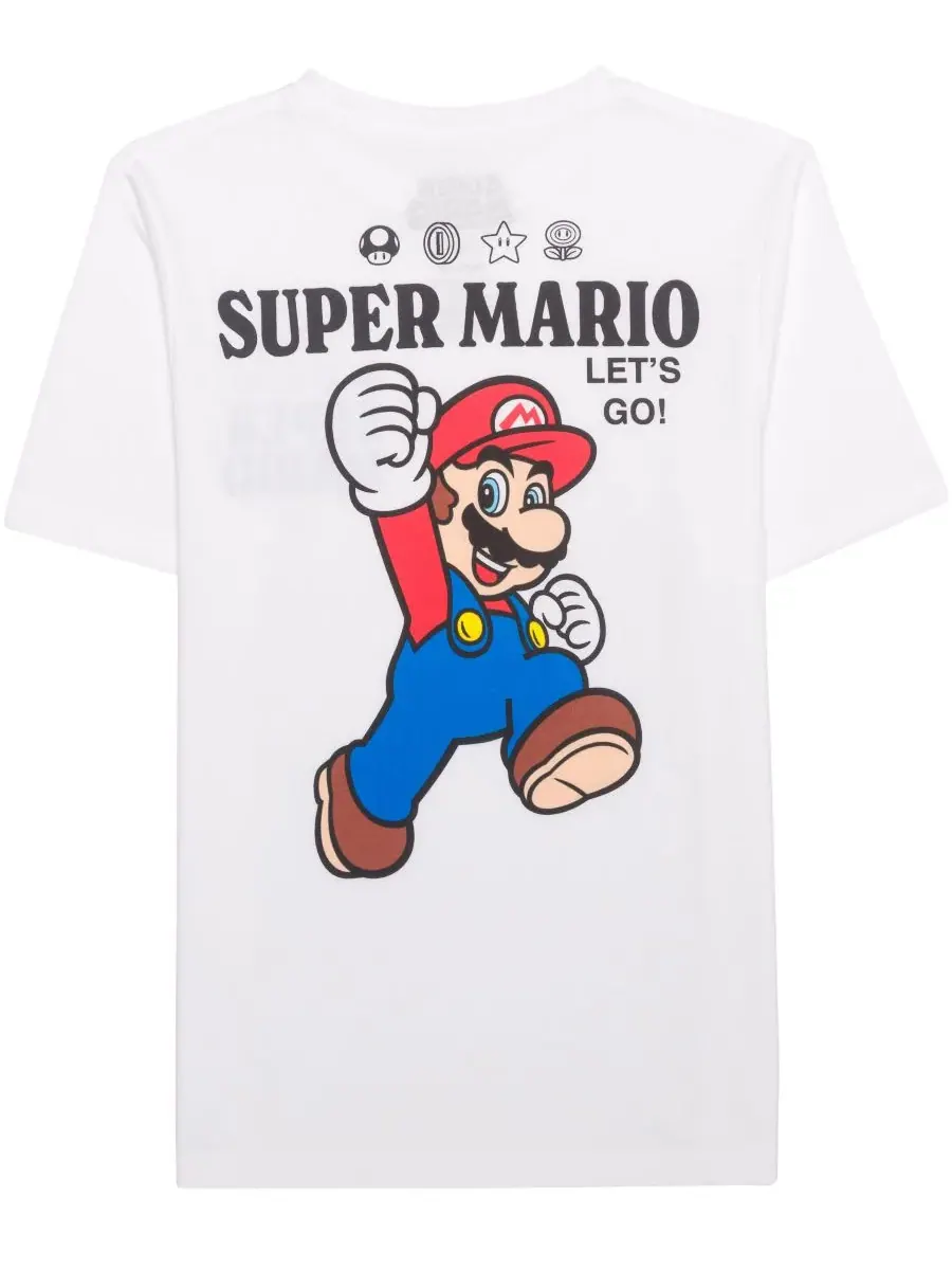 Детская футболка с коротким рукавом "Lets Go" для мальчиков 5-20 лет Mario Bros. — изображение 1 из 4, белый