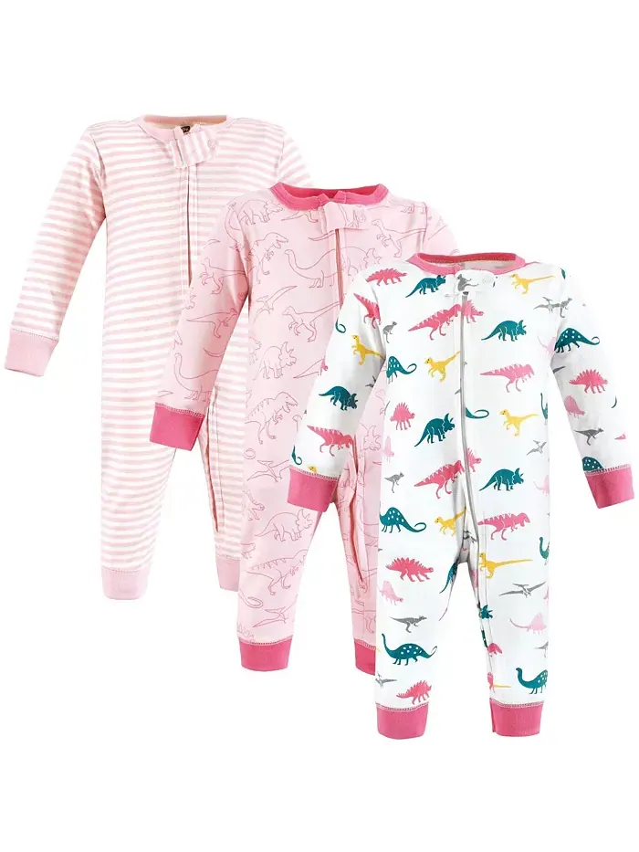 Детский комбинезон Hudson Cotton Preemie для сна и игр Hudson Baby — изображение 1 из 5, розовый