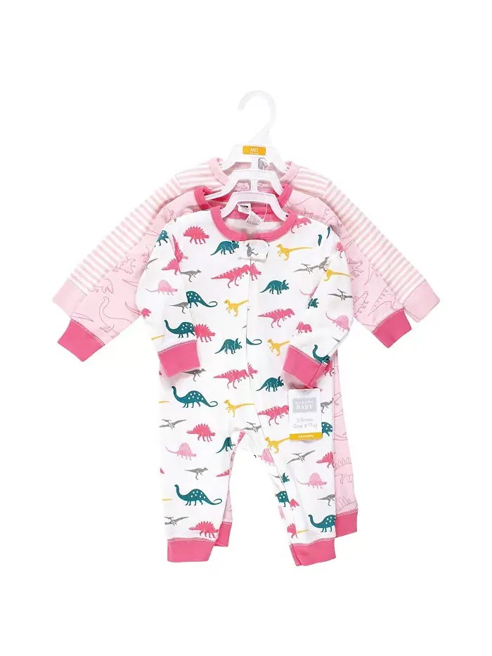 Детский комбинезон Hudson Cotton Preemie для сна и игр Hudson Baby — изображение 2 из 5, розовый