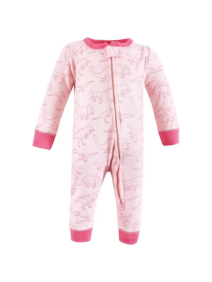 Детский комбинезон Hudson Cotton Preemie для сна и игр Hudson Baby — изображение 3 из 5, розовый