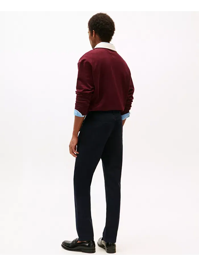 Мужские брюки Denton Slim-Straight Five-Pocket с эластичным твилом Tommy Hilfiger — изображение 2 из 4, синий