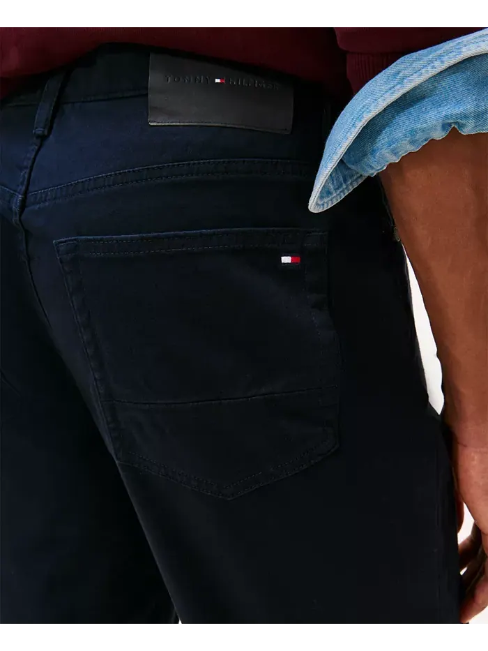 Мужские брюки Denton Slim-Straight Five-Pocket с эластичным твилом Tommy Hilfiger — изображение 3 из 4, синий