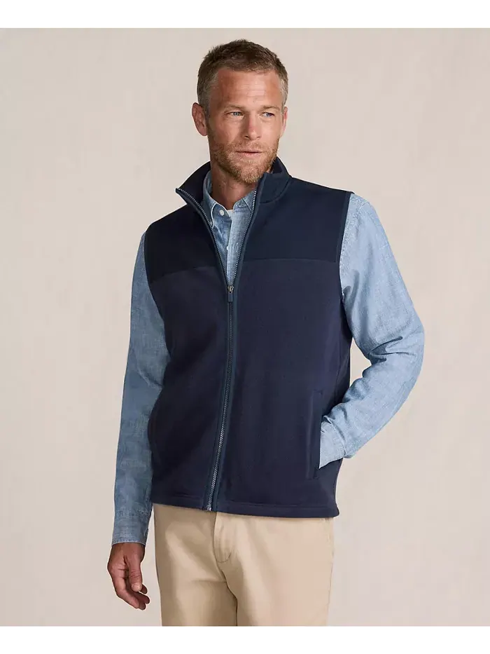 Большой и высокий жилет Anyweather RainDefense Fleece Lands' End