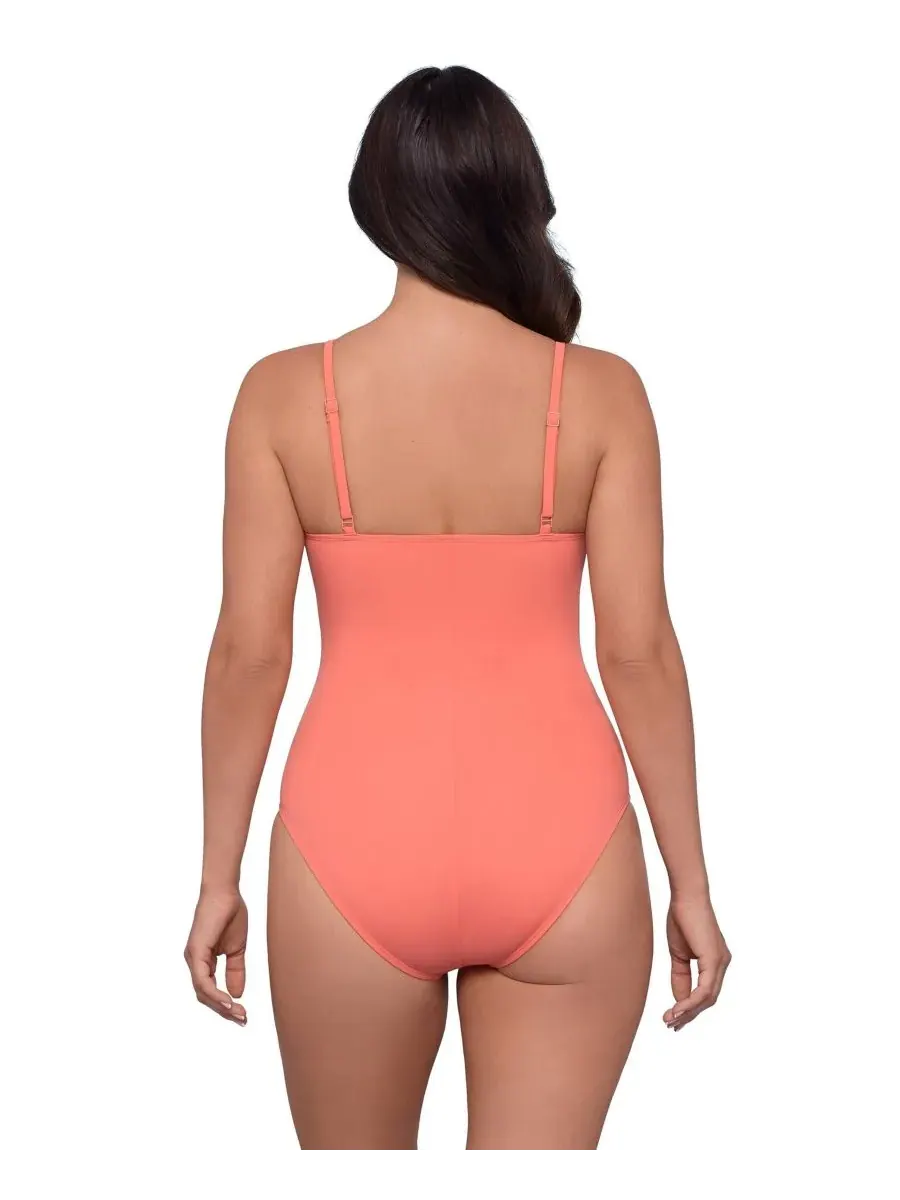 Женский слитный купальник S3 Smoothing Classic с присборенной передней частью S3 Apparel — изображение 3 из 3, арбузный