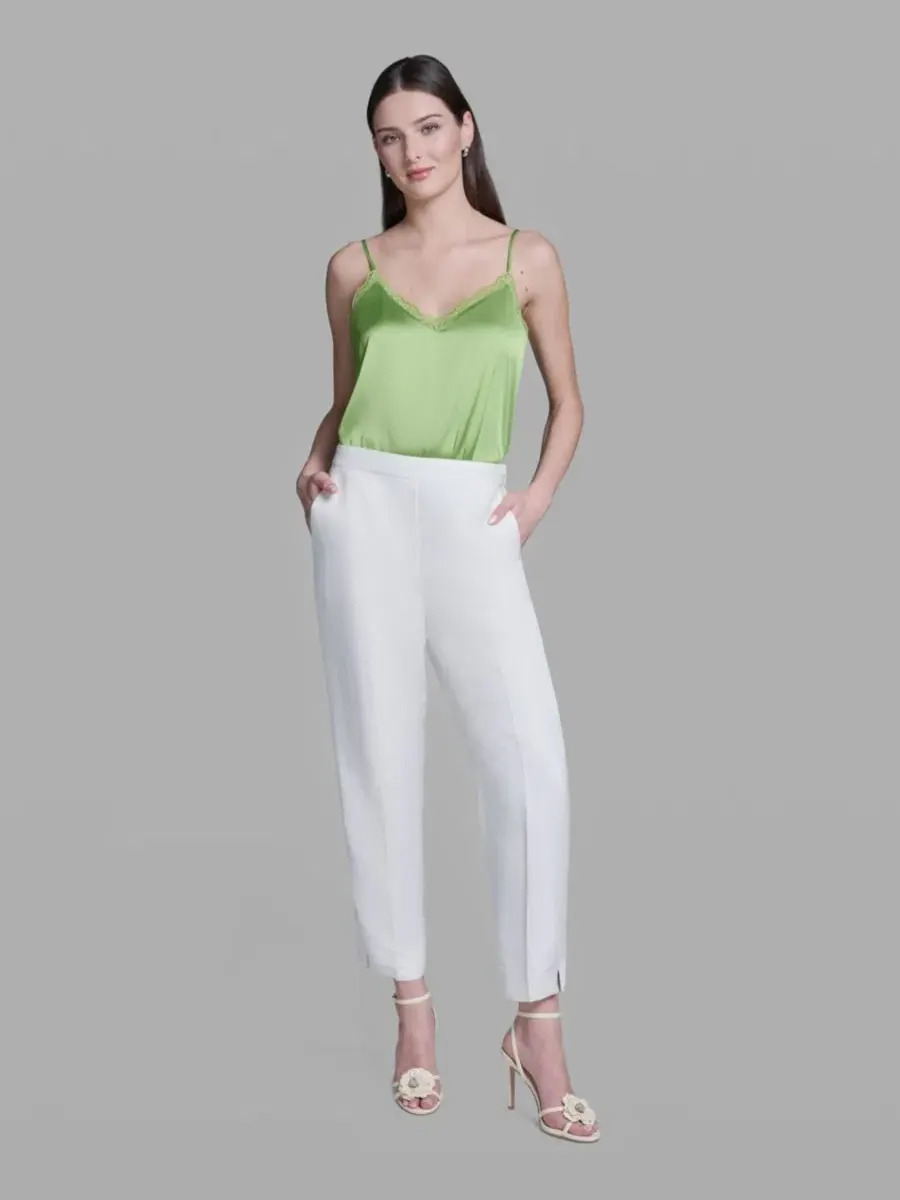 Женские прямые брюки с высокой посадкой и длиной до щиколотки BCBG