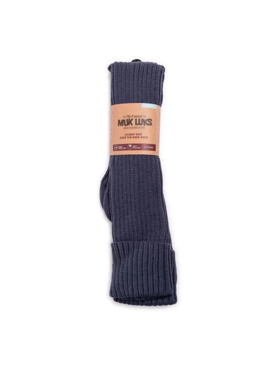 Женские толстые ребристые носки выше колена MUK LUKS — изображение 3 из 3, сумерки