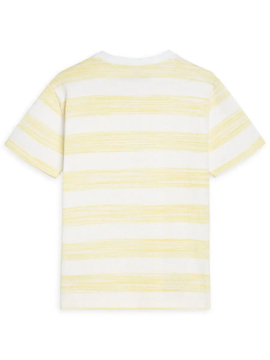 Футболка с коротким рукавом для мальчиков 8-16 лет Scotch & Soda — изображение 2 из 3, яркий белый/желтый