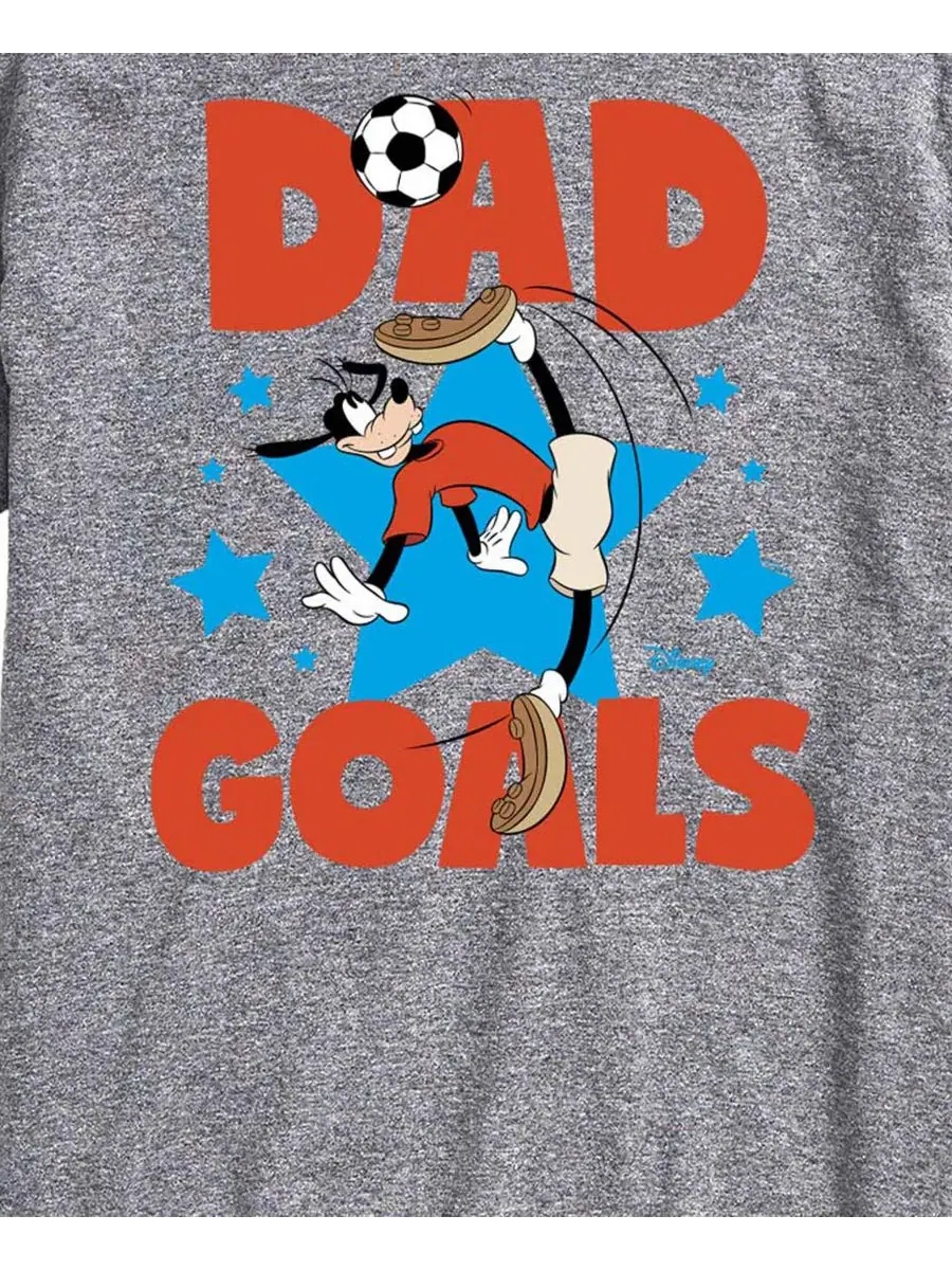 Мужская футболка с коротким рукавом и графическим принтом Disney Goofy Dad Goals Airwaves — изображение 3 из 3, приглушенный