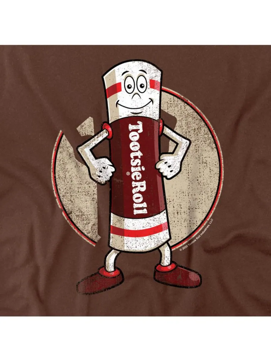 Мужская футболка Tootsie Man Tootsie Roll — изображение 3 из 3, коричневый