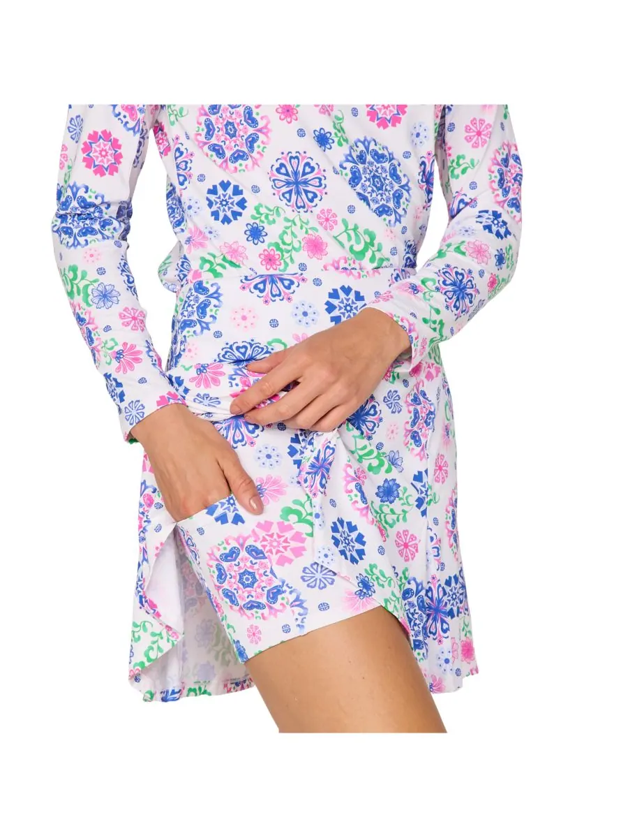 Шорты-юбка G Lifestyle Godet G Lifestyle Clothing, Carib. Turq medallion — изображение 5 из 5