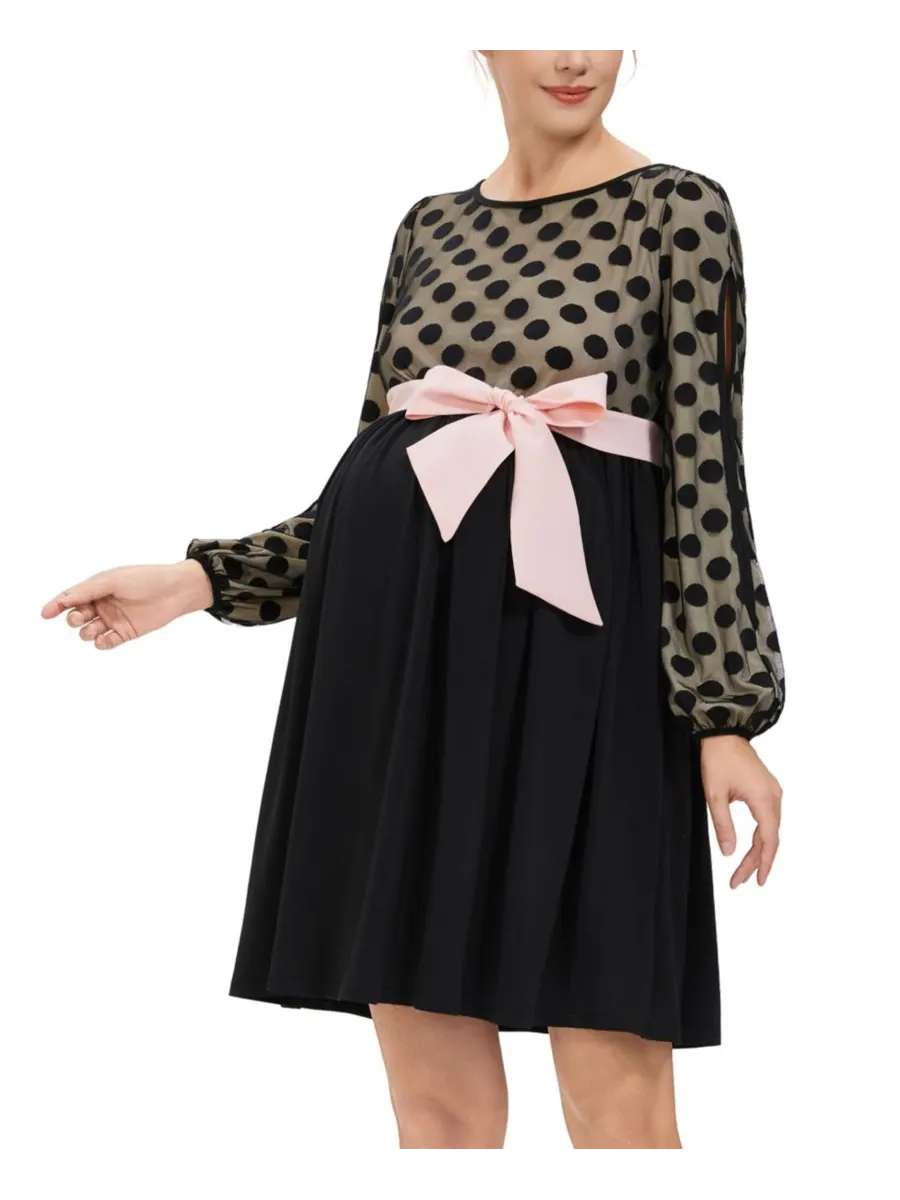Платье Kimi + Kai для беременных Alora Skater Dress kimi + kai — изображение 2 из 5, черный