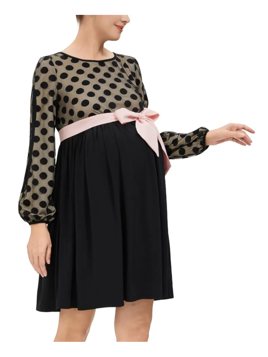 Платье Kimi + Kai для беременных Alora Skater Dress kimi + kai — изображение 3 из 5, черный