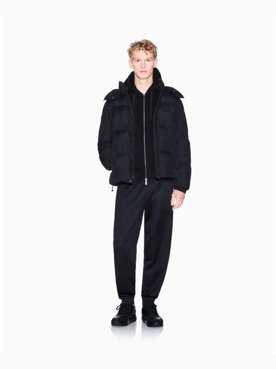 Мужская толстовка на молнии с логотипом Milan NY A|X Armani Exchange — изображение 3 из 5, черный