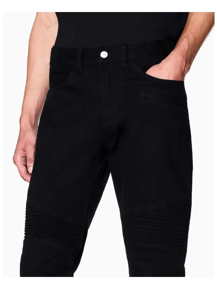 Мужские узкие байкерские джинсы J27 A|X Armani Exchange — изображение 4 из 5, черный