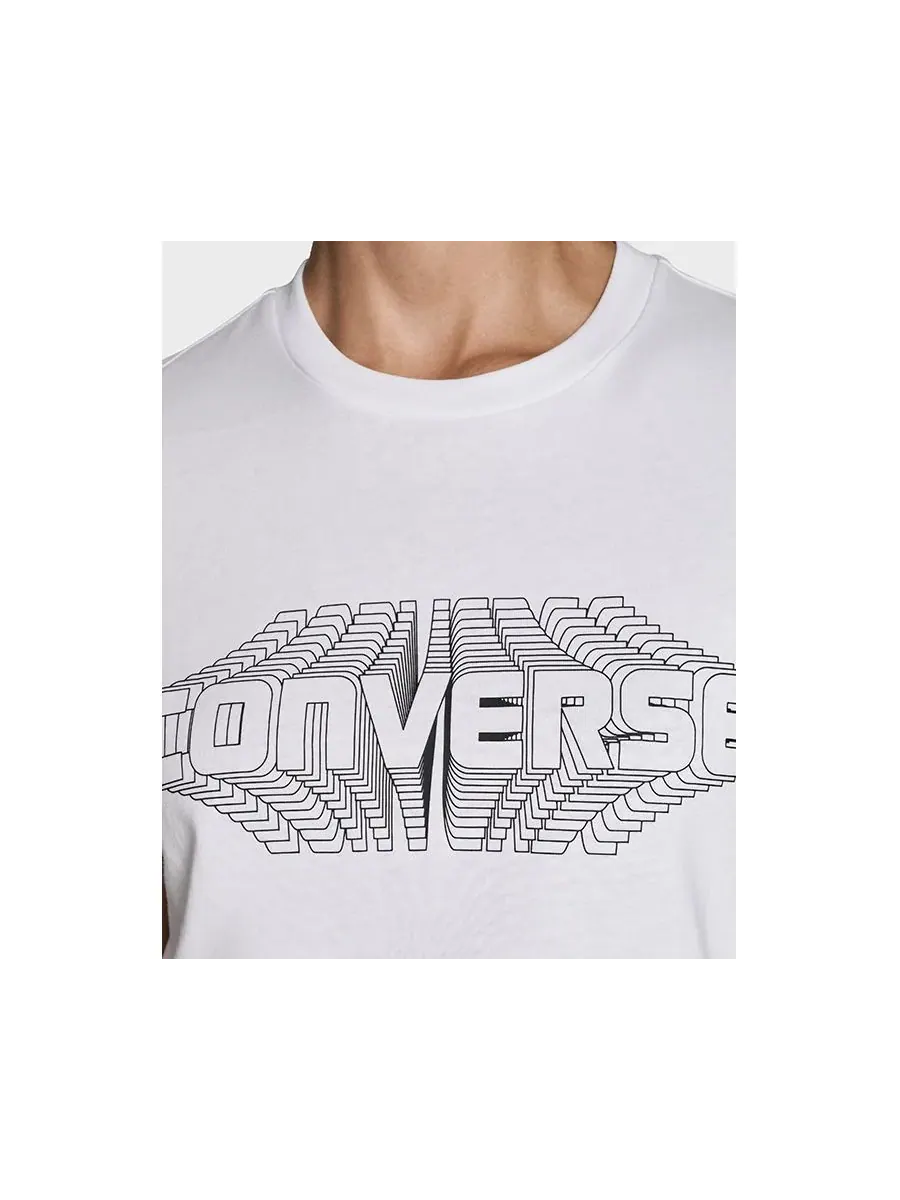 Converse Женская футболка Multiplied — изображение 2 из 5, белый