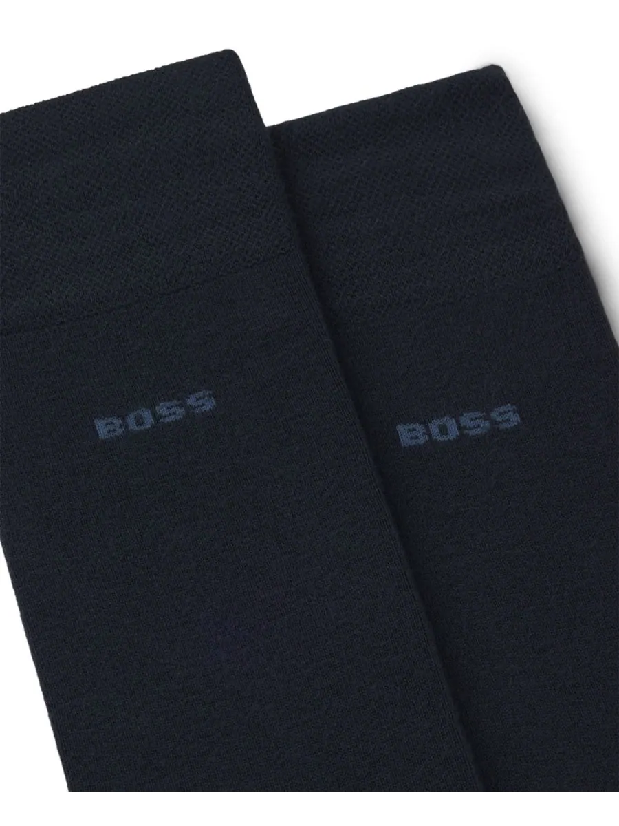 Мужские носки стандартной длины, комплект из 2 пар Hugo Boss — изображение 2 из 3, синий