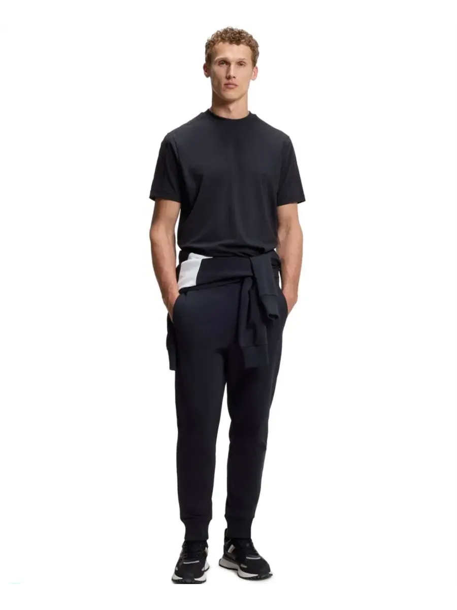 Футболка из хлопка с жаккардовой лентой с теннисными мячами Hugo Boss — изображение 4 из 5, синий
