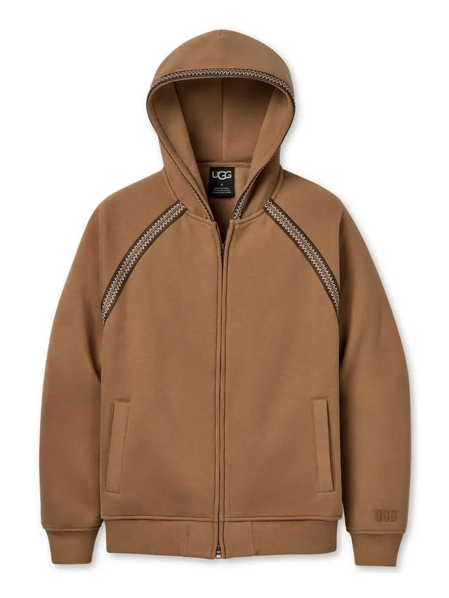 Мужская куртка-худи на молнии Tasman UGG — изображение 4 из 10, орех