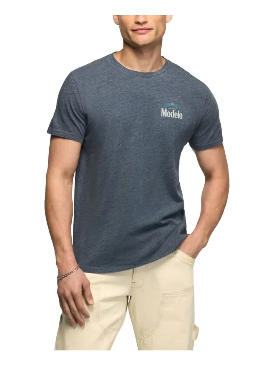 Футболка с коротким рукавом и принтом Modelo Lucky Brand — изображение 2 из 4, синий