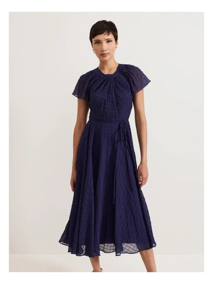 Платье миди с зауженным кроем Gwen Pleated Textured Phase Eight