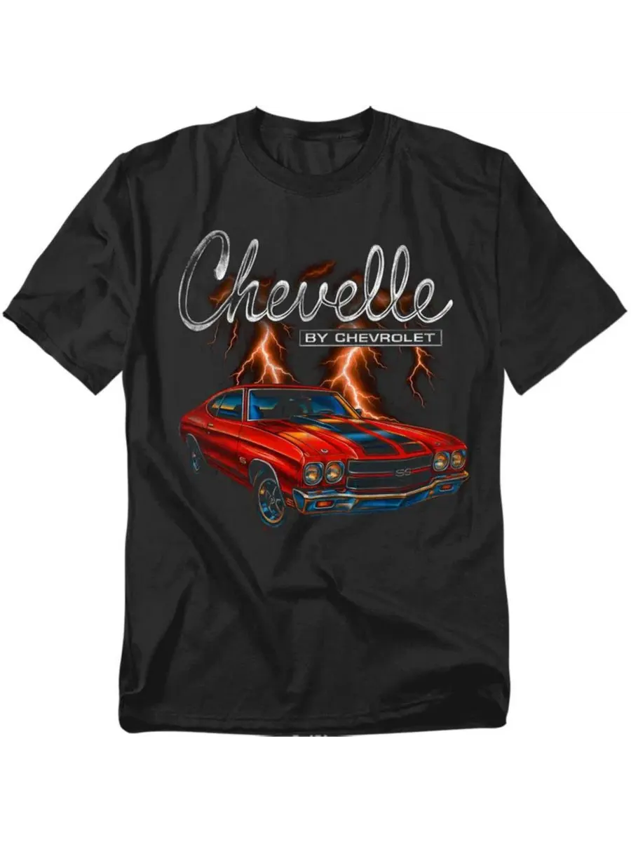 Футболка с принтом Chevelle Thunder Corvette — изображение 1 из 3, черный