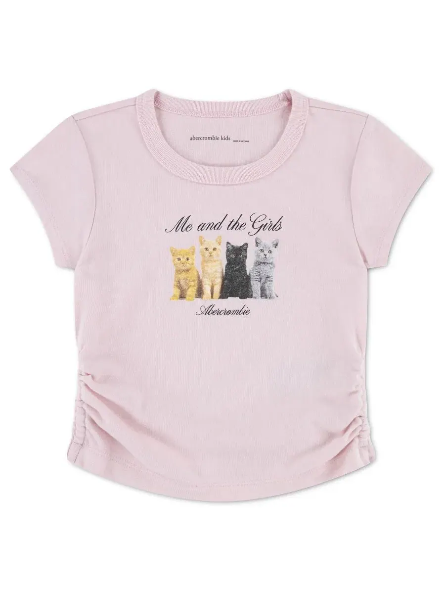Детская футболка с коротким рукавом для девочек 2T-5T Abercrombie Kids