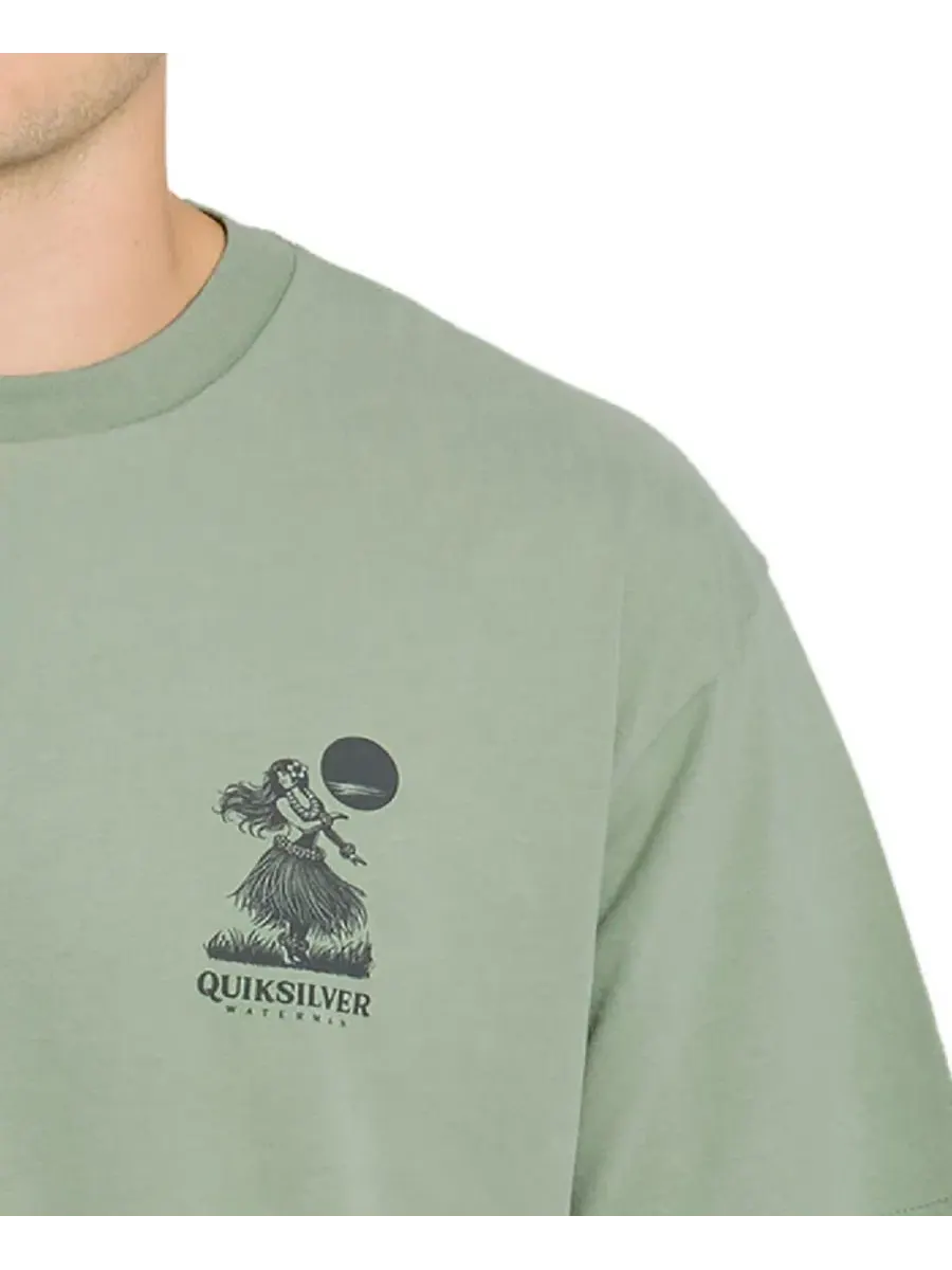 Мужская футболка с коротким рукавом Quiksilver в непринужденном стиле Quiksilver Waterman — изображение 3 из 4, кувшинка