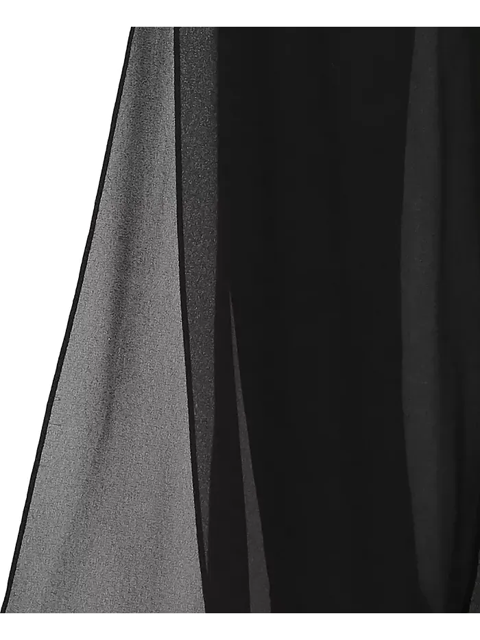 Узкие брюки прямого кроя с накладными деталями Petite Straight-Leg Overlay Pants Alex Evenings — изображение 4 из 4, черный