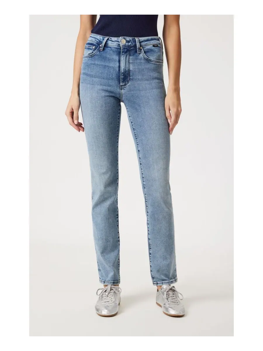 Женские прямые штанины Mavi Kendra, цвет Light Brushed Tribeca Mavi Jeans — синий